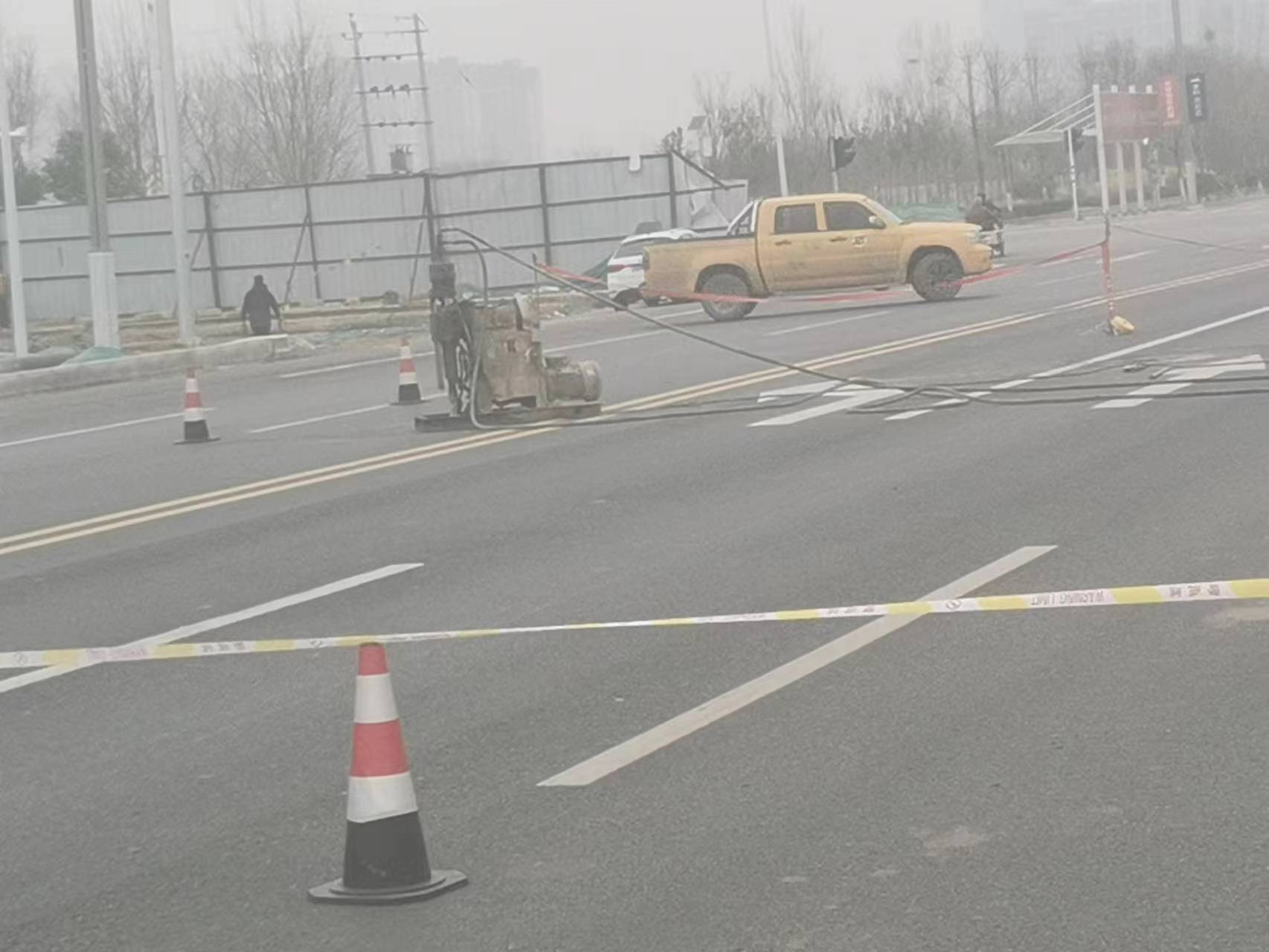 广陵公路路基沉陷注浆